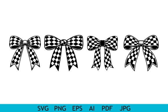 Checkered Racing Bow Ribbon Set Review