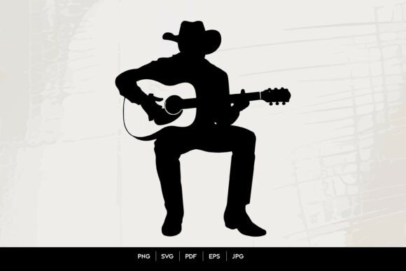 Cowboy Playing Guitar Silhouette Embroidery Review