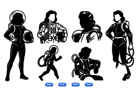 Female Astronaut Clipart Set Review