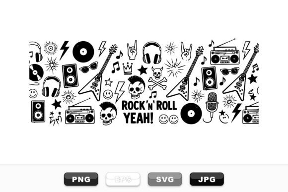 Hand Drawn Rock Music Clipart Review