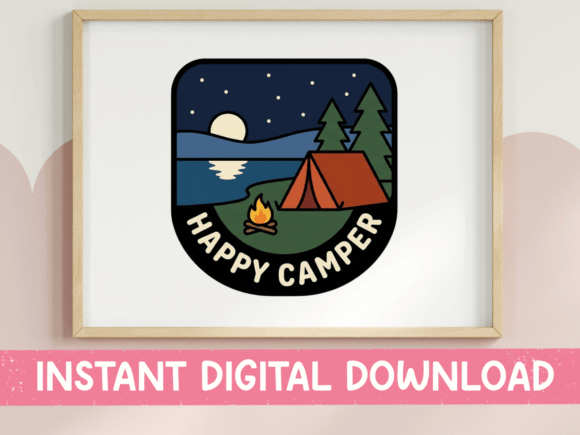 Happy Camper Tent and Campfire Badge Review