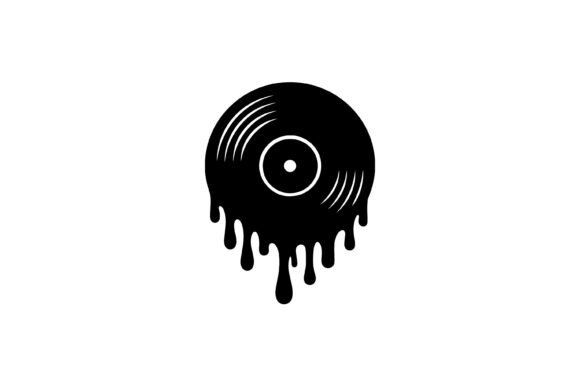 Melting Vinyl Record Silhouette Art Review