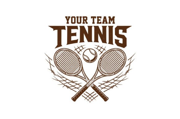 Tennis Team Crossed Racket Vintage Embroidery Review